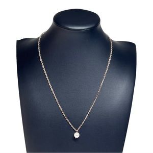 ML Golden Pearl Drop Pendant Necklace 16-19"